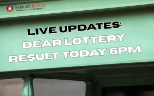Dear Lottery Result Today 6PM